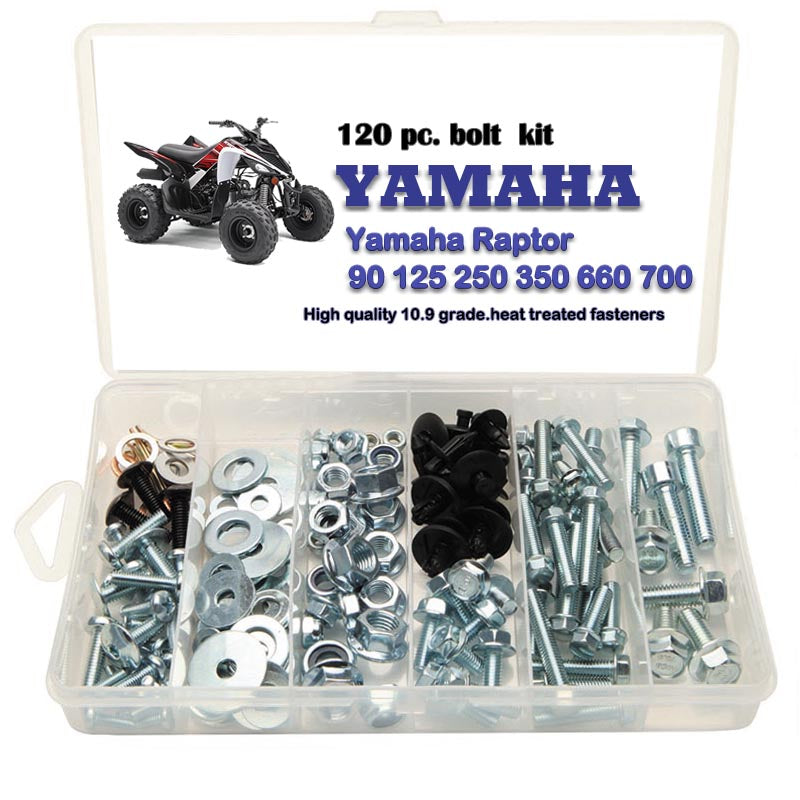 251pc Engine Plastics Frame Bolt Kit For Yamaha Raptor 250 350 600 660 700R - Xitomer